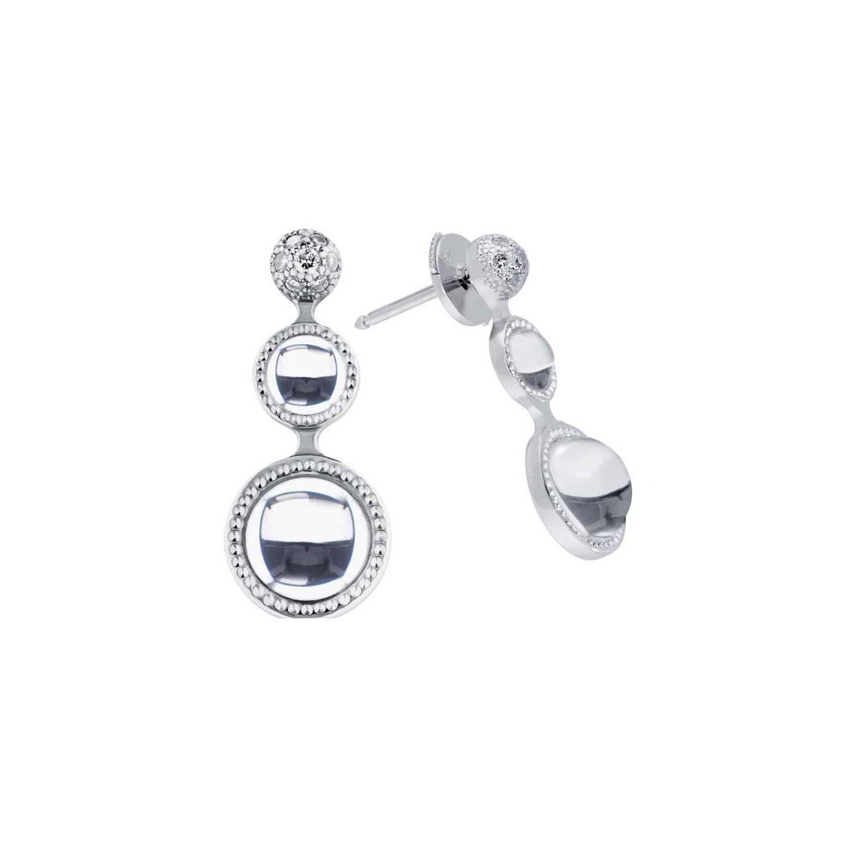 Lalique Petillante Earrings, Clear